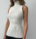EVE High Neck Solid Color Sleeveless Tops YMZY-21141