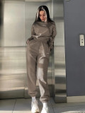 EVE Long Sleeve Solid Color Two Piece Pants Set YMZY-9014
