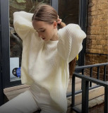 EVE Loose Knit Pullover Sweater YMZY-82701