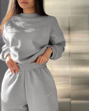 EVE Long Sleeve Solid Color Two Piece Pants Set YMZY-9014