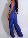 EVE Solid Color Sleeveless Tops And Pants 2 Piece Set AIL-290