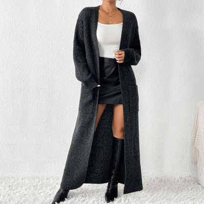 EVE Long Sleeve Sweater Cardigan Long Coat GDAM-7188