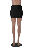 EVE Solid Color Slim Sexy Mini Skirt MZ-2878