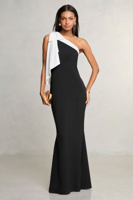 EVE Sexy Slash Shoulder Slim Maxi Dress XHXF-437