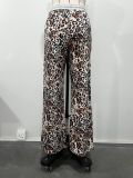 EVE Leopard Print Patchwork Loose Sweatpant OD-8719