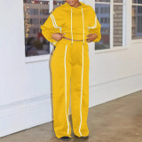 EVE Plus Size Patchwork Hooded Sweatshirt Two-Piece Set NY-10932