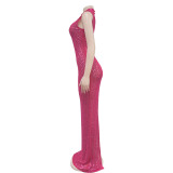 EVE Hot Drill Sleeveless Slim Maxi Dress GFYX-7113