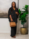 EVE Solid Color Single Breasted Shirt Loose Suit MIL-059