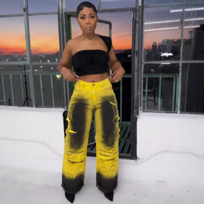 EVE Tie Dye High Waist Jean GAKF-41114