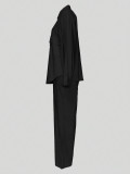 EVE Solid Color Single Breasted Shirt Loose Suit MIL-059