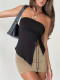 EVE Drawstring Split Irregular Tank Top GYSQ-KCEC1280