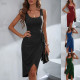 EVE Sleeveless Square Neck Irregular Dress GYSQ-CDCC2020