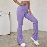 EVE Solid Color Knits Micro Flare Pants GYSQ-CPBI3030