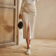 EVE Casual Button Split Half Body Skirt GYSQ-ZRDJ0960