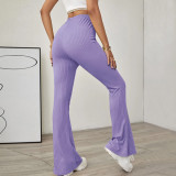 EVE Solid Color Knits Micro Flare Pants GYSQ-CPBI3030