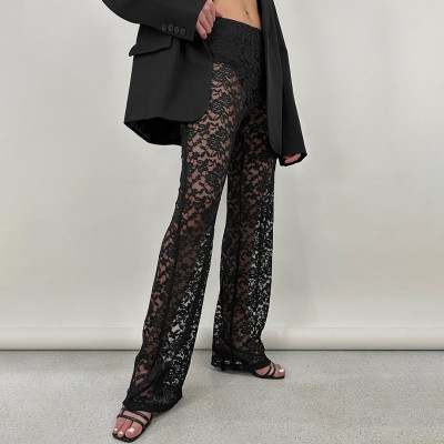EVE Lace See Through Patchwork Pants GPBY-15116
