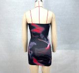 EVE Tube Tops Print Slim Mini Dress GPBY-15311