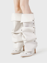 EVE Fashion Stacked Heeled Long Boots GXSJ-128-1