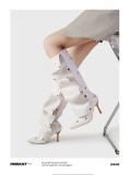 EVE Fashion Stacked Heeled Long Boots GXSJ-128-1