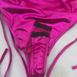 EVE Drawstring Wrap Bodysuit And Skirt Sexy Suit GPBY-14426