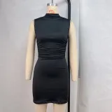 EVE Solid Color Sleeveless Slim Mini Dress GPBY-15923