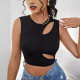 EVE Hollow Out Solid Color Tank Tops GPBY-1008