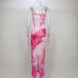 EVE Fashion Print Backless Sling Maxi Dress GPBY-14466