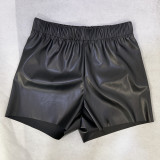 EVE PU Leather Solid Color Short GPBY-15121