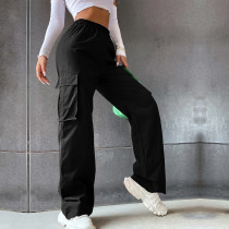 EVE Solid Color Casual Staight Pants GYSQ-CPDE2940