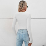 EVE Long Sleeve Drawstring Pleated T Shirt GYSQ-WCCG2820