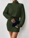 EVE Long Sleeve High Neck Solid Dress GYSQ-NDEH2460