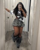 EVE Printed Ultra Short Puffy Skirt LSD-2319