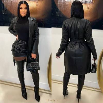 EVE Fashion Long Sleeve Lapel Cardigan Long Coat LSD-2347