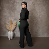 EVE Long Sleeve Sport Solid Color Pants Suit OSM-4468