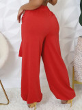 EVE Solid Color Loose Casual Pants YH-5343