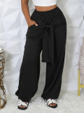 EVE Solid Color Loose Casual Pants YH-5343