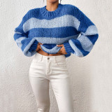 EVE Long Sleeve Color Block Sweater GDAM-7193