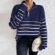 EVE Long Sleeve Zipper Pullover Sweater GDAM-1022