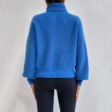 EVE Solid Color Knits High Collar Sweater GDAM-1020