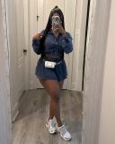 EVE Solid Color Jacket And Skirts Two Piece Set MEM-88612