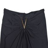 EVE V Neck Slolid Color Tube Top Dress BY-7135