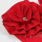 EVE Plus Size Hot Drill Pearl Deep V Mini Dress NY-3339