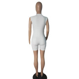 EVE V Neck Sleeveless Slim Romper GCNF-0115