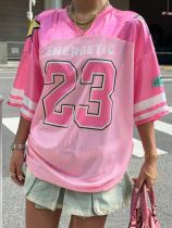 EVE Letter Print Fashion Sports Tops Ierseys GBGF-44940