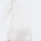 EVE Single Shoulder Long Sleeve Mini Dress CYA-901589