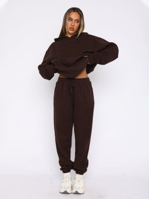 EVE Padded Sports Loose Hooded Drawstring Pants Set MIL-136