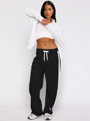 EVE Patchwork Casual Padded Sport Pants MIL-134