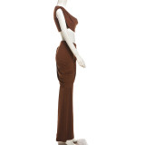 EVE Sexy Sleeveless Cropt Top And Pants 2 Piece Suit XEF-K24S55002