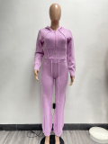 EVE Fashion Knits Hooded Sport Sweater Two Piece Pants Set NYF-8186