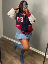 EVE Fashion Letter Zipper Casual Sweater Coat YWXS-XS-XSL502